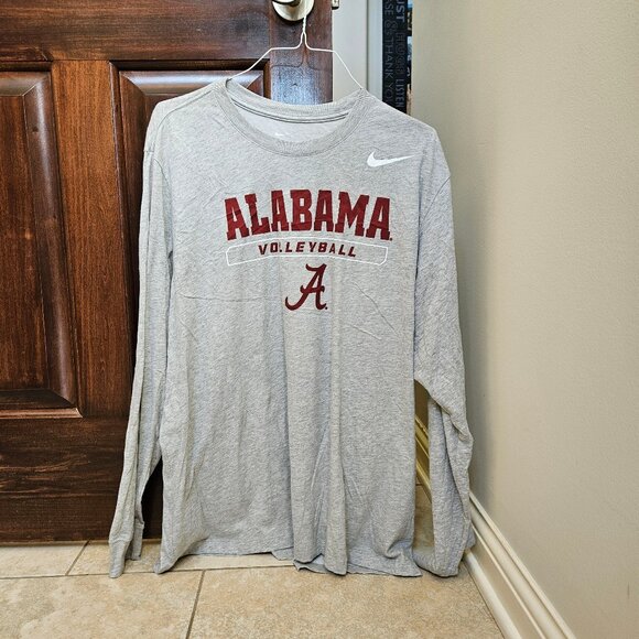 Nike Men's Alabama Volleyball LS Dri-Fit Shirt, Gray, Sz XXL - Picture 3 of 9